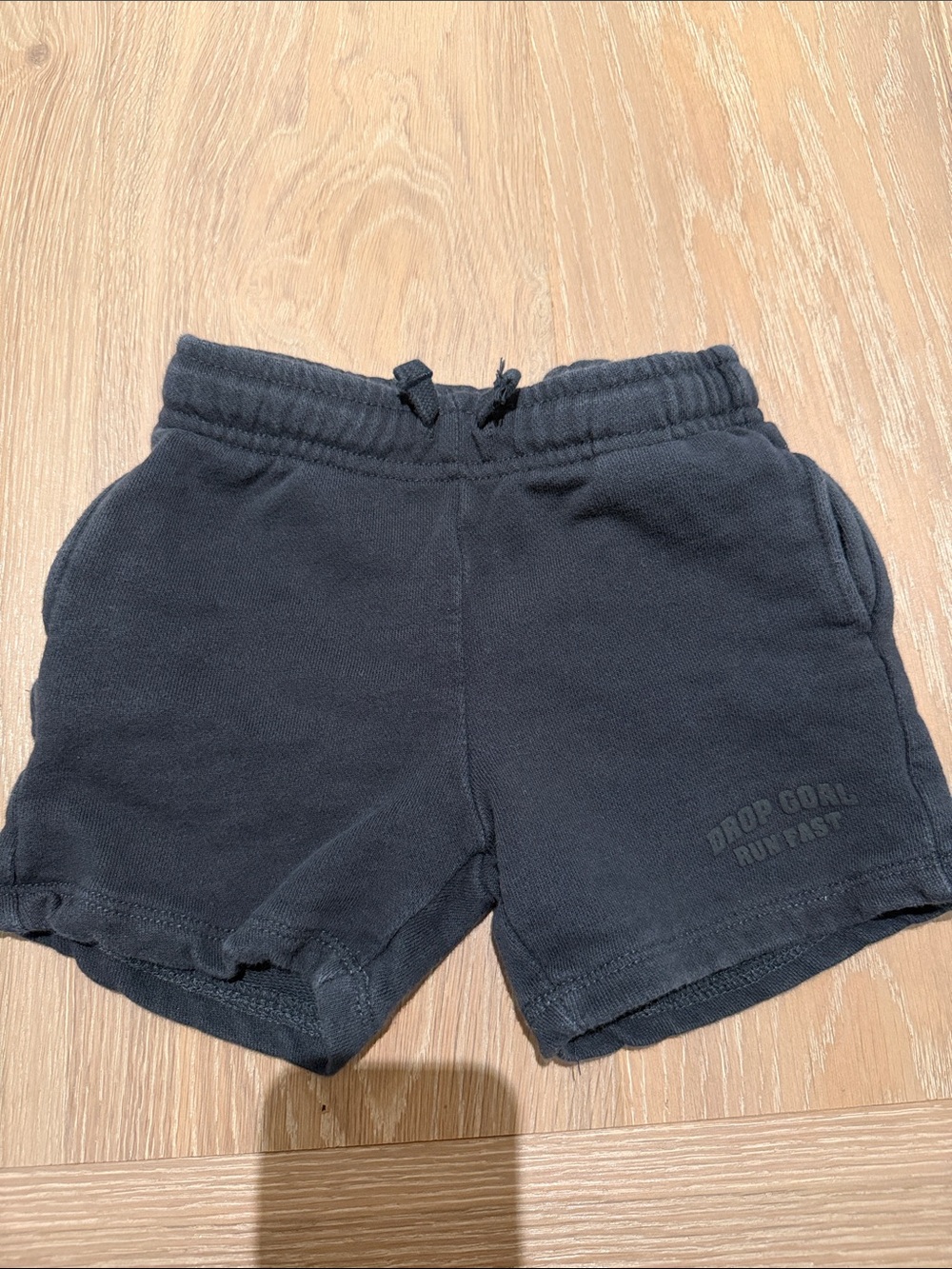 Zara Navy-Black Kids Drawstring Shorts